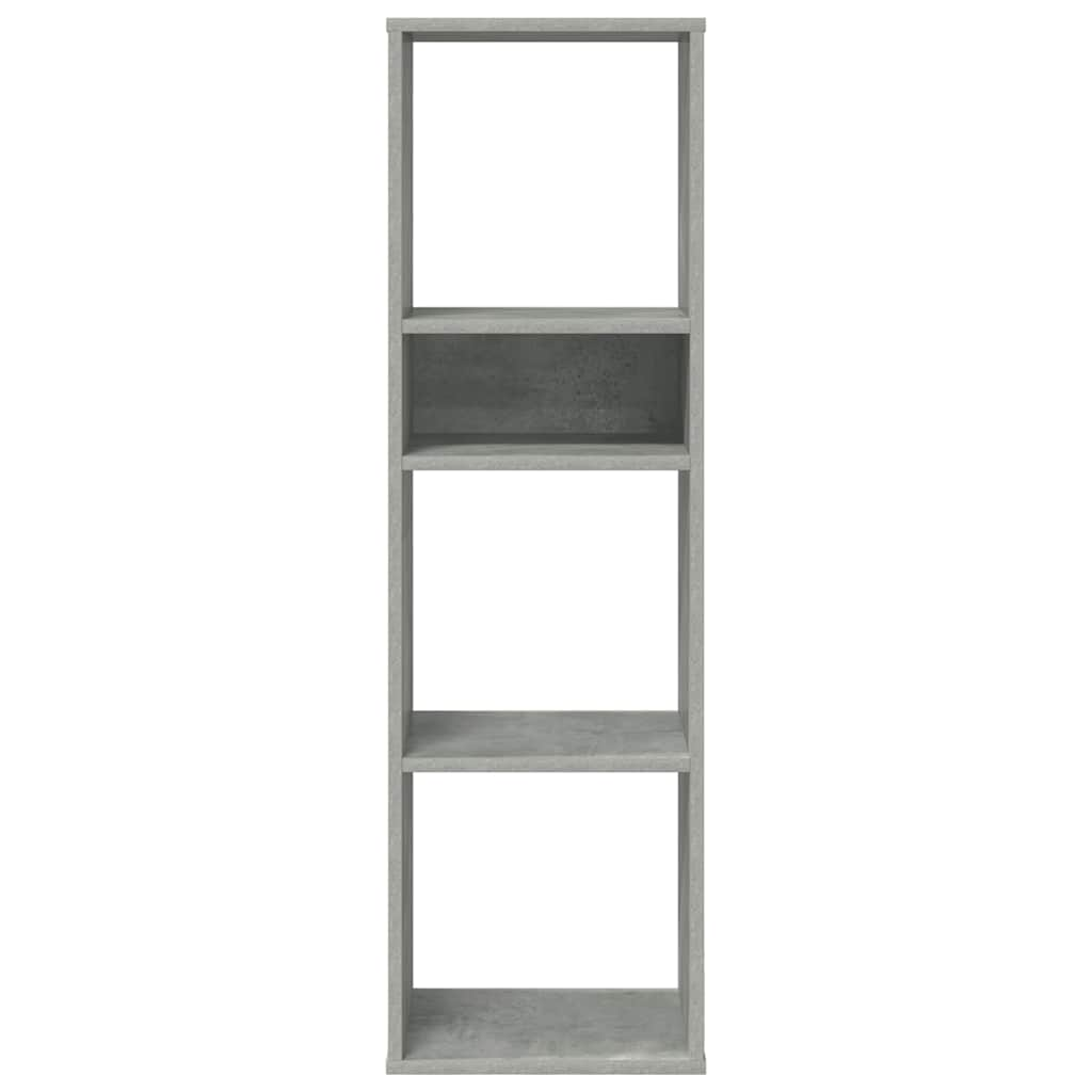 Bibliotecă, gri beton, 34x31x112 cm, lemn prelucrat