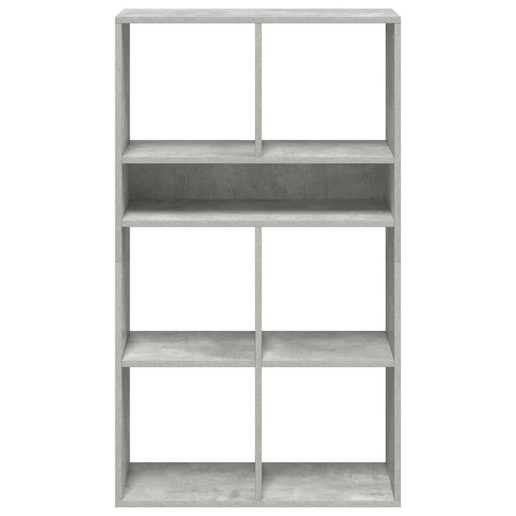 Bibliotecă, gri beton, 66x31x112 cm, lemn prelucrat