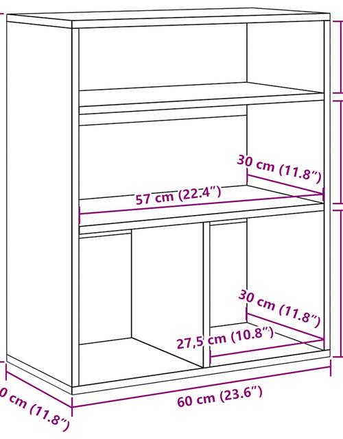 Încărcați imaginea în vizualizatorul Galerie, Bibliotecă, lemn vechi, 60x30x71,5 cm, lemn prelucrat
