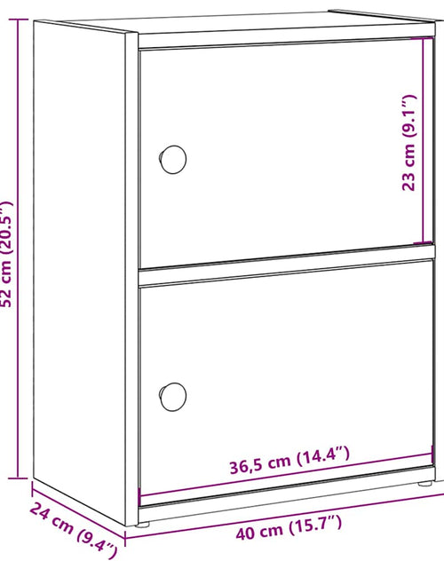 Încărcați imaginea în vizualizatorul Galerie, Bibliotecă, stejar sonoma, 40x24x52 cm, lemn prelucrat
