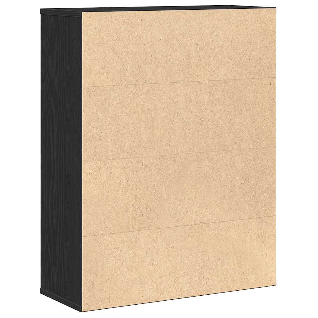 Bibliotecă Stejar negru 60x24x76,5 cm Lemn prelucrat