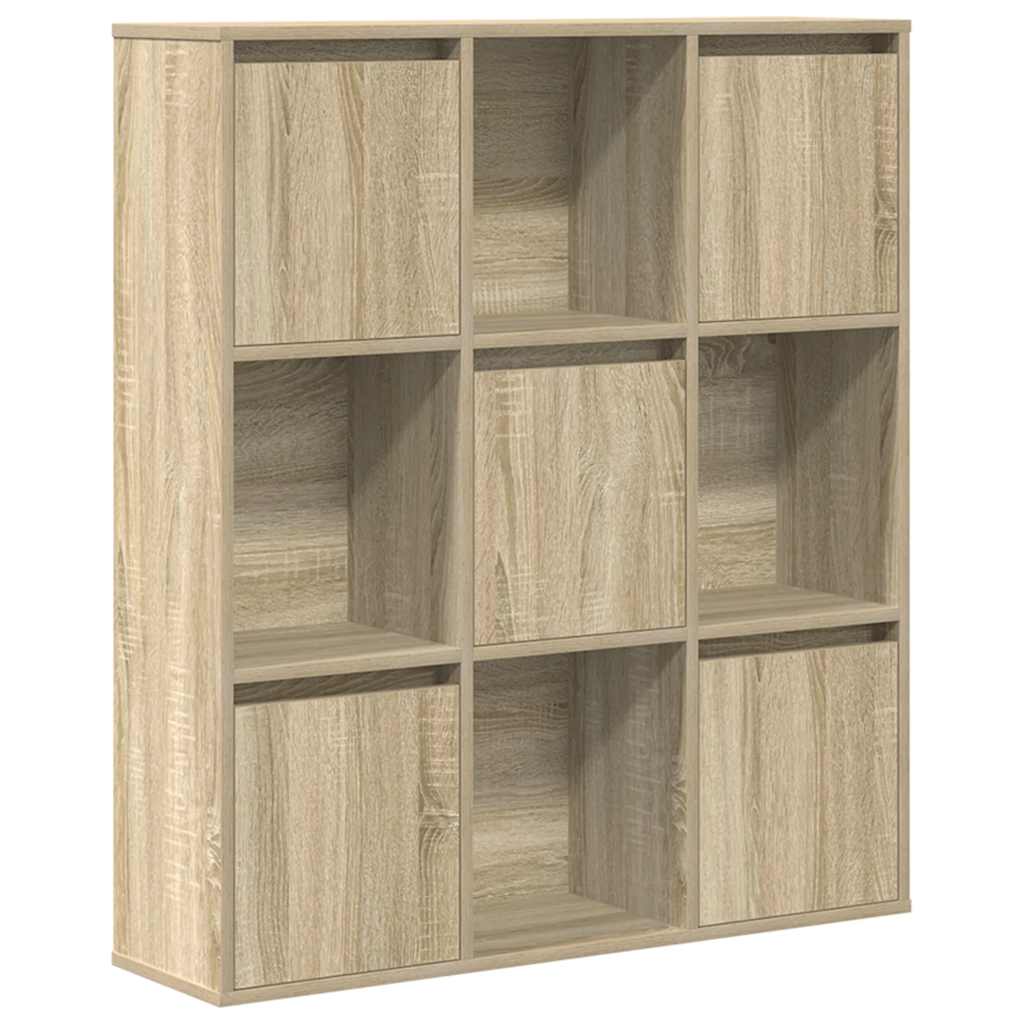 Bibliotecă, stejar sonoma, 89x24x101,5 cm, lemn prelucrat