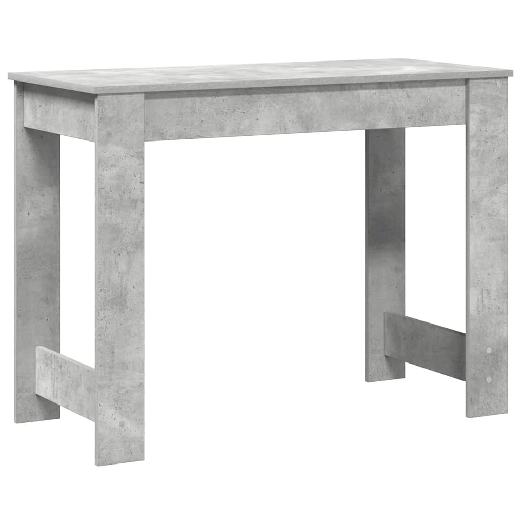 Birou, gri beton,100x45x75 cm, lemn compozit