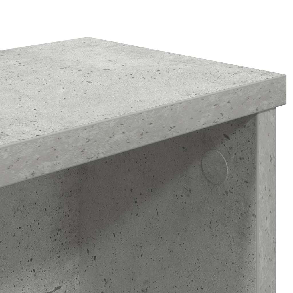 Rafturi de bucătărie stivuibile 2 buc Beton Gri 50x15x16 cm