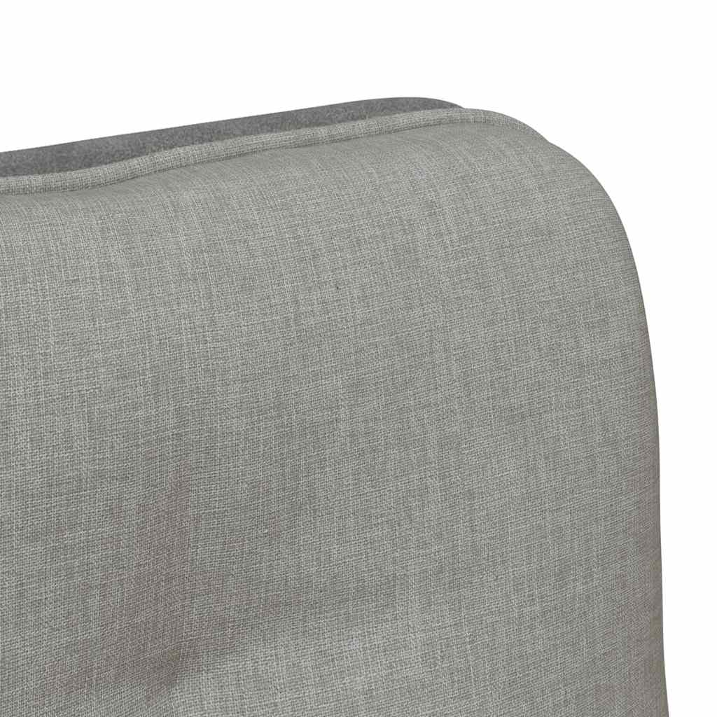 Scaun de birou pivotant, gri deschis, material textil