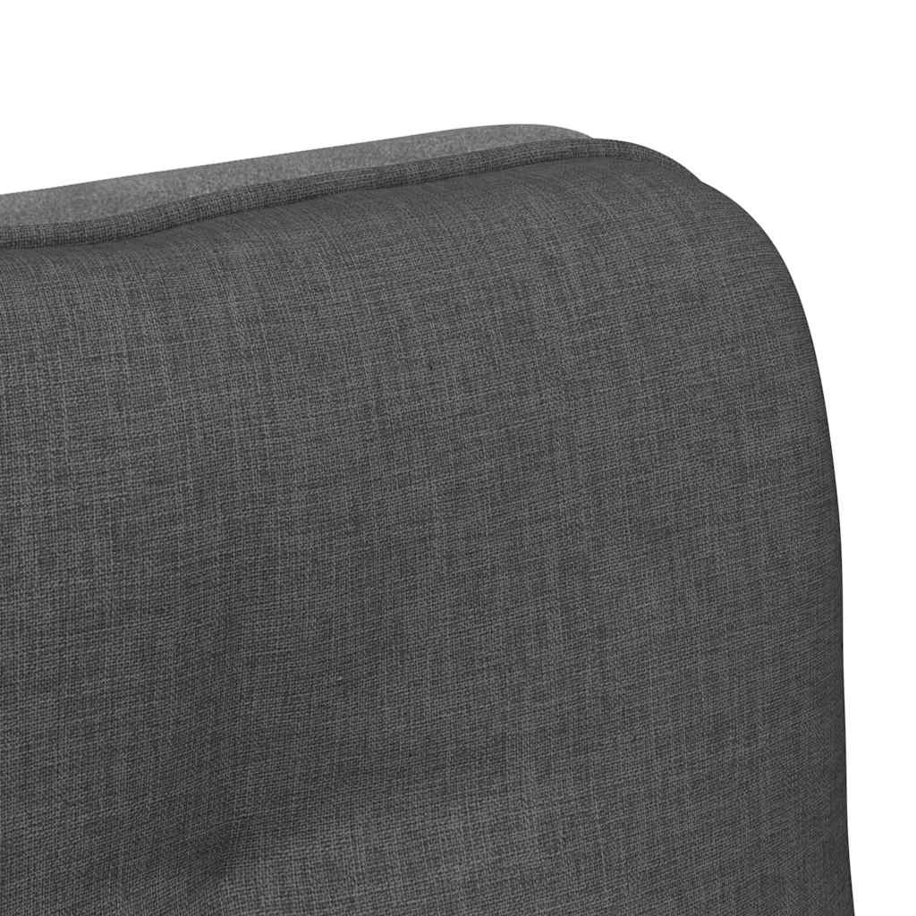 Scaun de birou pivotant, gri închis, material textil