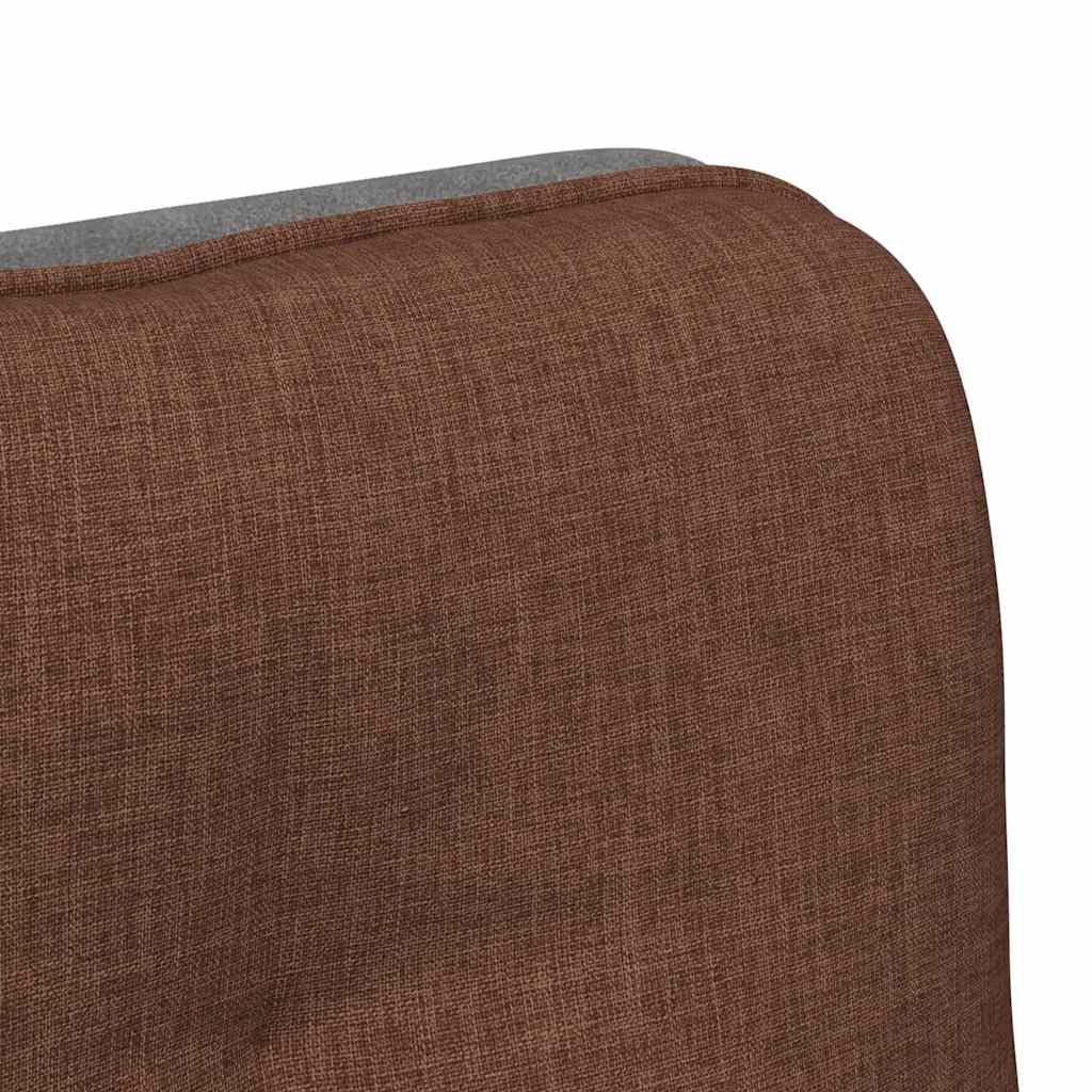 Scaun de birou pivotant, maro, material textil