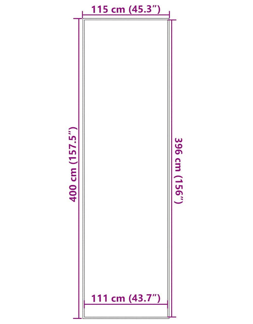 Загрузите изображение в средство просмотра галереи, Covoraș albastru 115x400 cm
