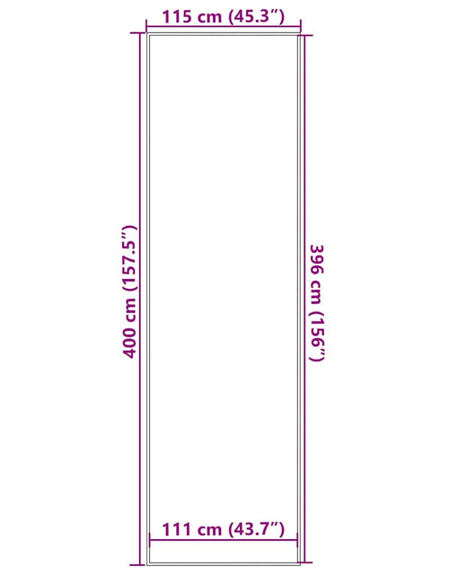 Загрузите изображение в средство просмотра галереи, Preș maro 115x400 cm
