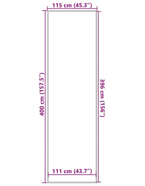 Загрузите изображение в средство просмотра галереи, Preș maro 115x400 cm
