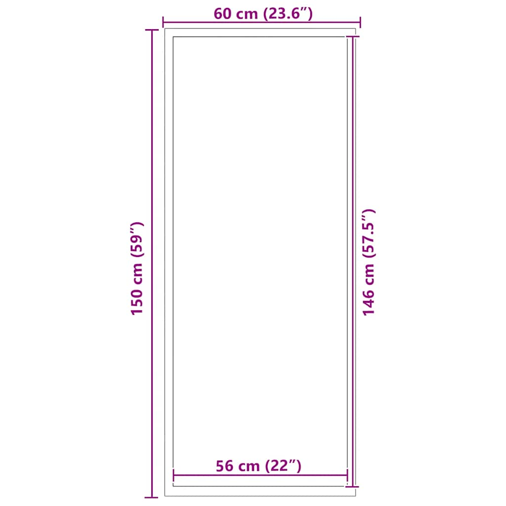 Preș gri 60x150 cm