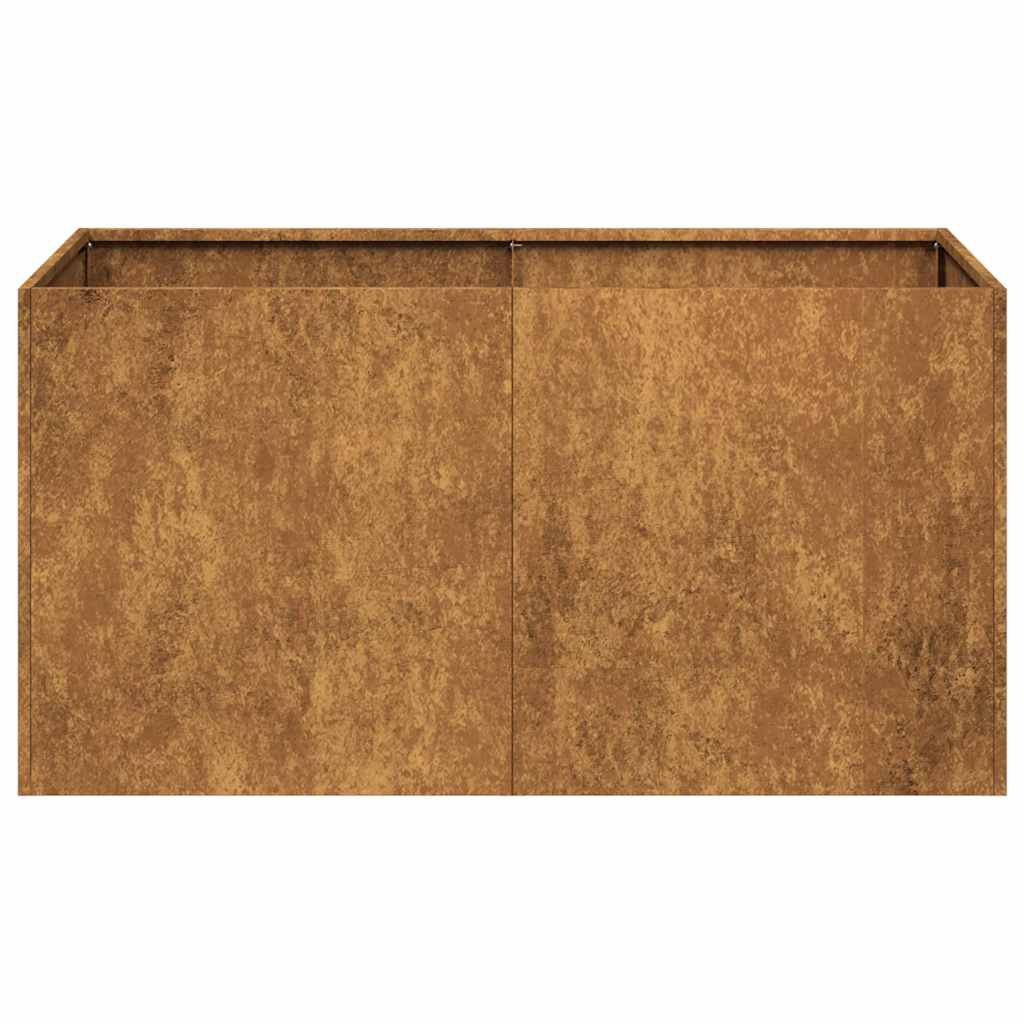 Jardinieră Rusty 80x40x40 cm Oțel pentru intemperii