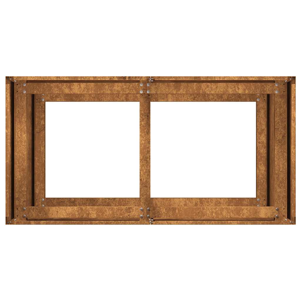 Jardinieră Rusty 80x40x80 cm Oțel pentru intemperii