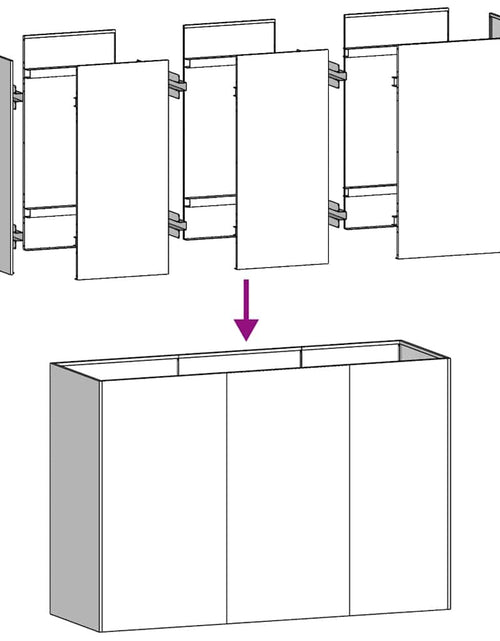 Încărcați imaginea în vizualizatorul Galerie, Jardinieră Antracit 120x40x80 cm Oțel laminat la rece
