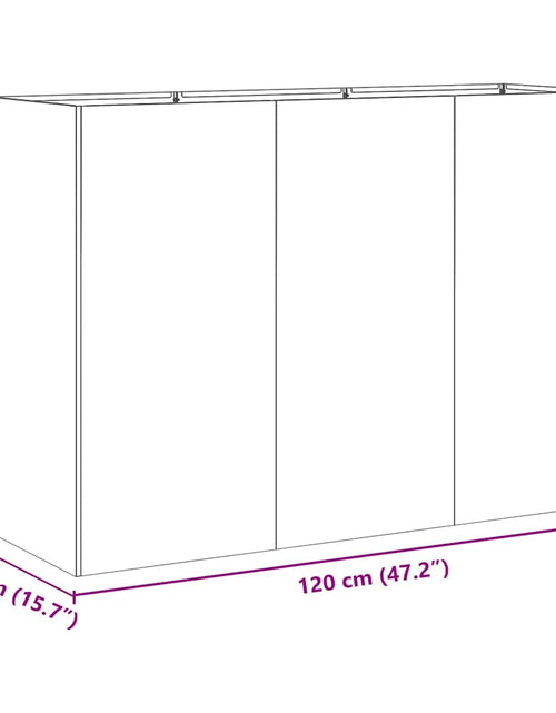 Încărcați imaginea în vizualizatorul Galerie, Jardinieră Antracit 120x40x80 cm Oțel laminat la rece
