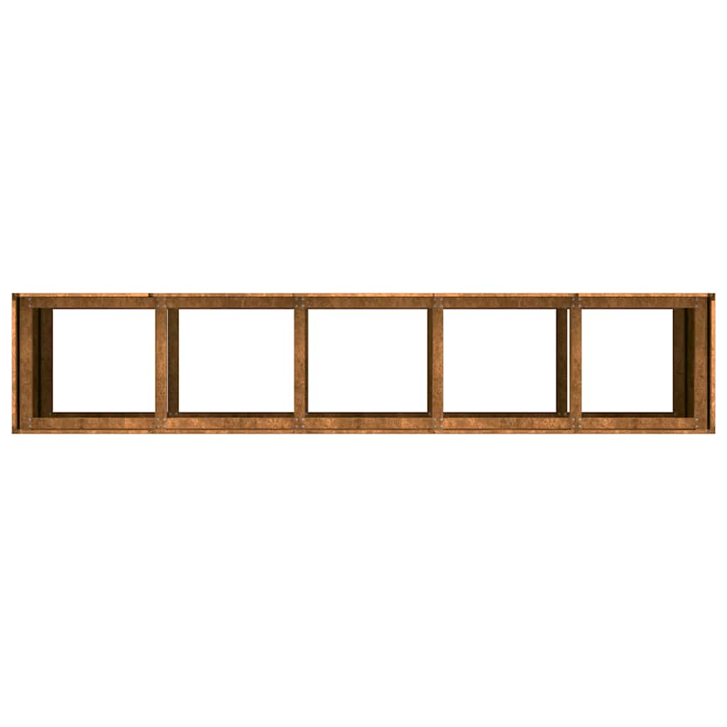 Jardinieră Rusty 200x40x80 cm Oțel pentru intemperii