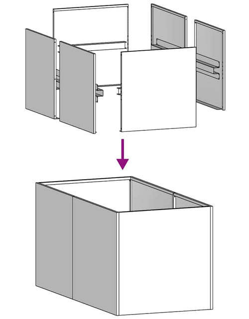 Încărcați imaginea în vizualizatorul Galerie, Jardinieră Antracit 40x80x40 cm Oțel laminat la rece
