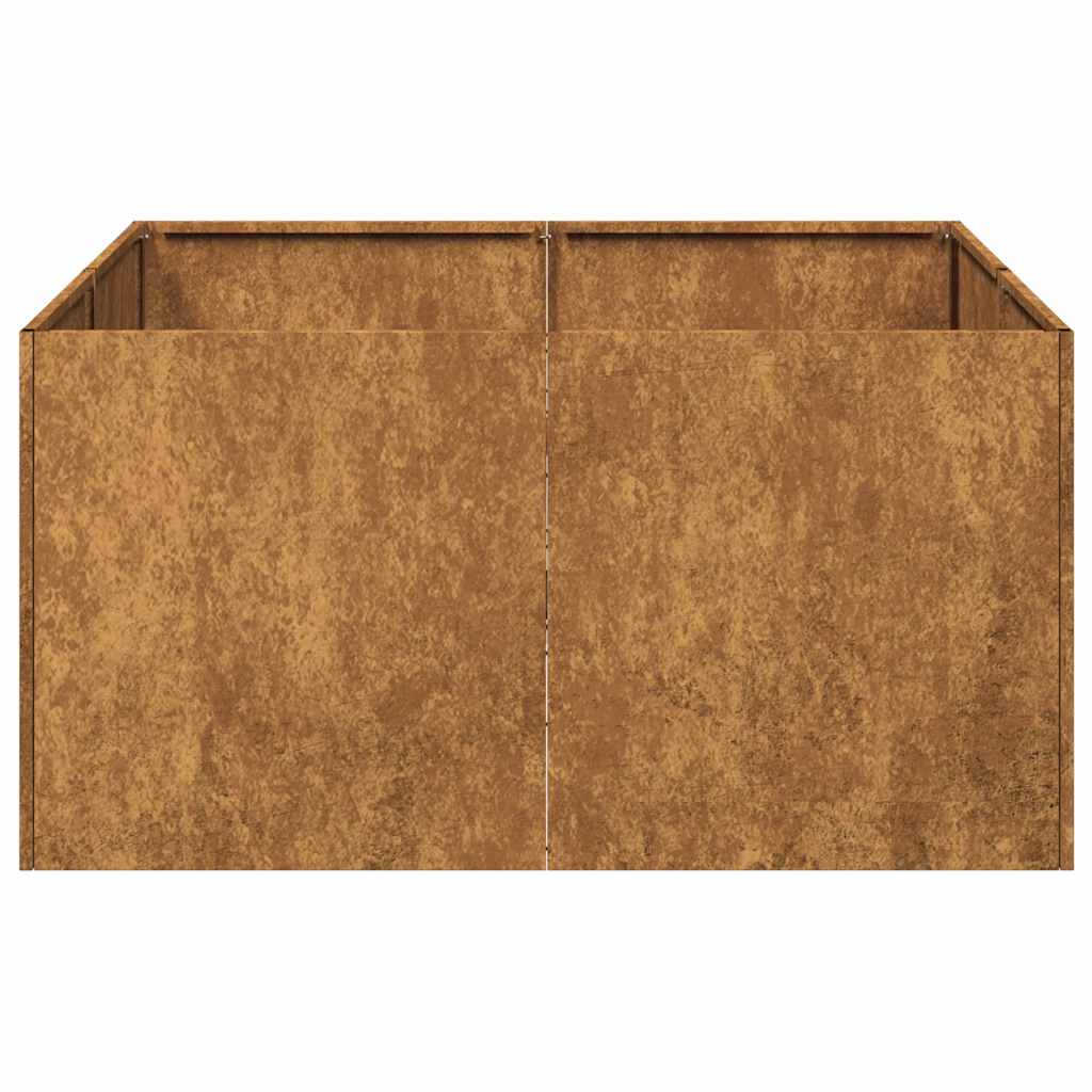 Jardinieră Rusty 80x80x40 cm Oțel pentru intemperii