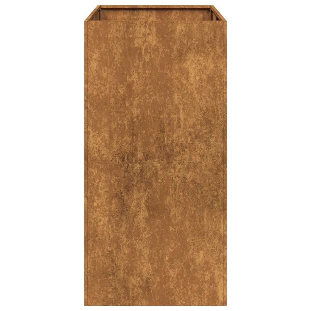 Jardinieră Rusty 40x80x80 cm Oțel pentru intemperii