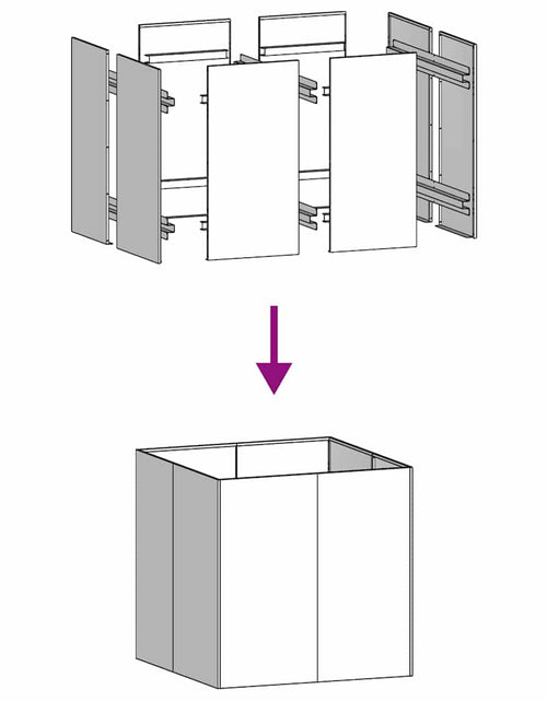 Încărcați imaginea în vizualizatorul Galerie, Jardinieră 80x80x80 cm oțel inoxidabil
