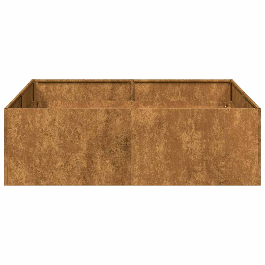 Jardinieră Rusty 100x100x30 cm Oțel pentru intemperii