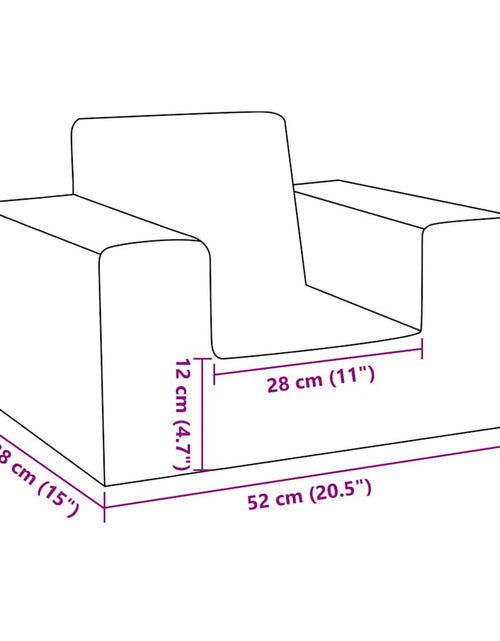 Загрузите изображение в средство просмотра галереи, Canapea pentru copii, crem, pluș moale
