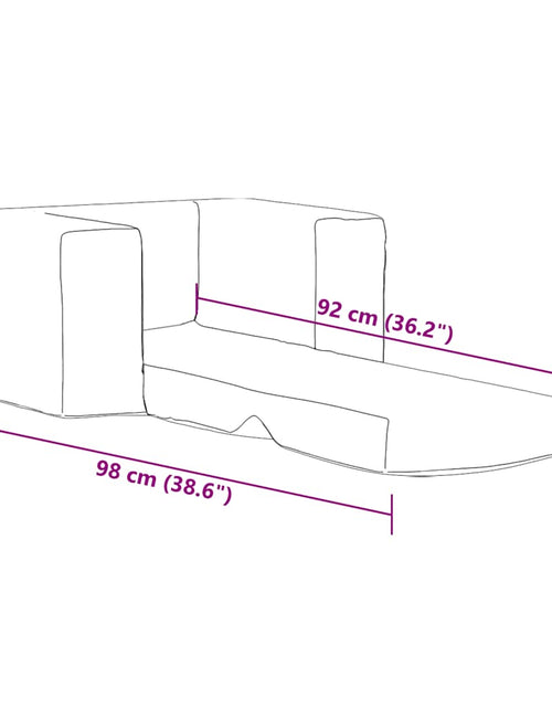 Încărcați imaginea în vizualizatorul Galerie, Canapea extensibilă pentru copii, gri deschis, pluș moale
