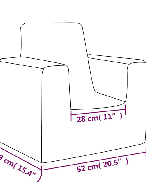 Încărcați imaginea în vizualizatorul Galerie, Canapea pentru copii, crem, pluș moale

