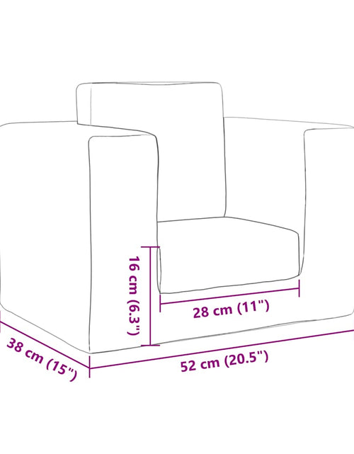 Загрузите изображение в средство просмотра галереи, Canapea extensibilă pentru copii, crem, pluș moale
