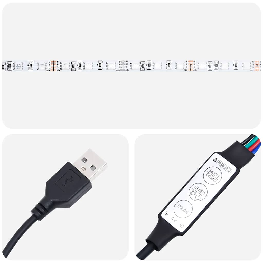 Noptiera cu lumini LED alb 38x34x50 cm