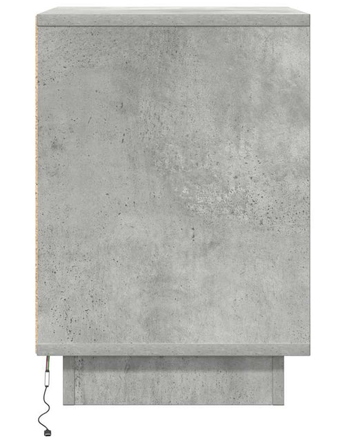 Загрузите изображение в средство просмотра галереи, Noptiera cu lumini LED Gri beton 38x34x50 cm
