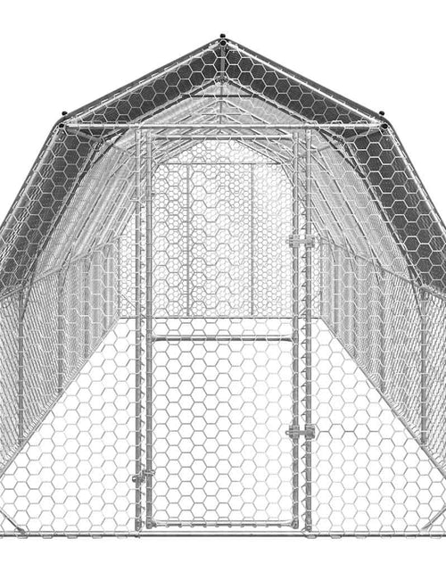 Загрузите изображение в средство просмотра галереи, Pui de găină cu acoperiș 2,5x10x2,25 m oțel galvanizat
