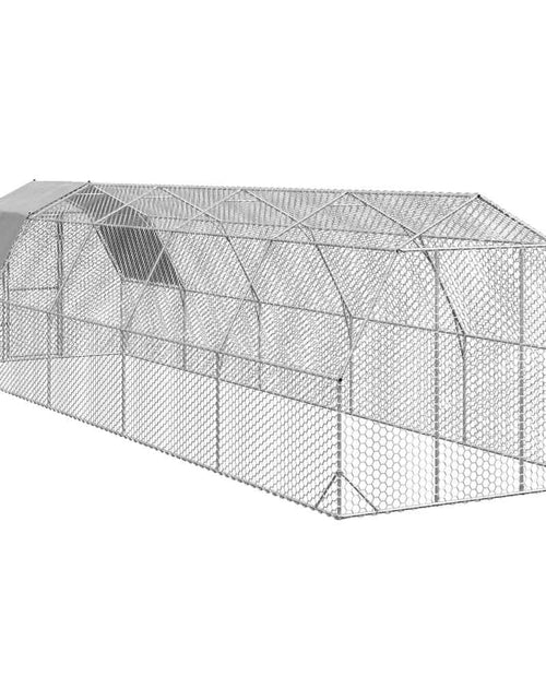 Загрузите изображение в средство просмотра галереи, Pui de găină cu acoperiș 2,5x10x2,25 m oțel galvanizat
