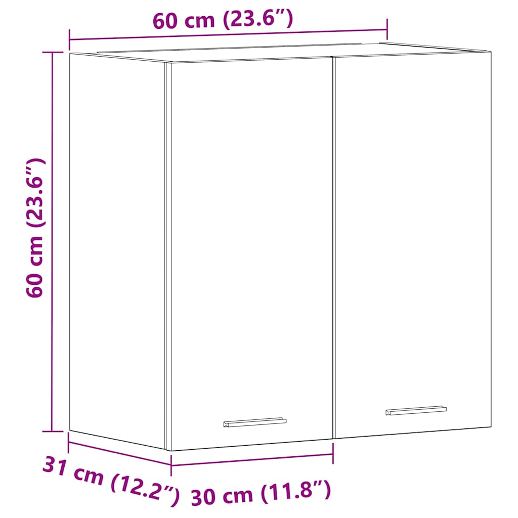 Dulap de bucătărie din lemn vechi 60x31x60 cm lemn prelucrat