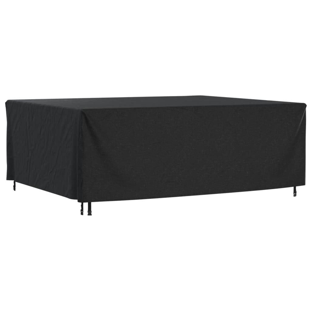 Huse mobilier grădină 2 buc negru 250x210x90cm impermeabil 420D