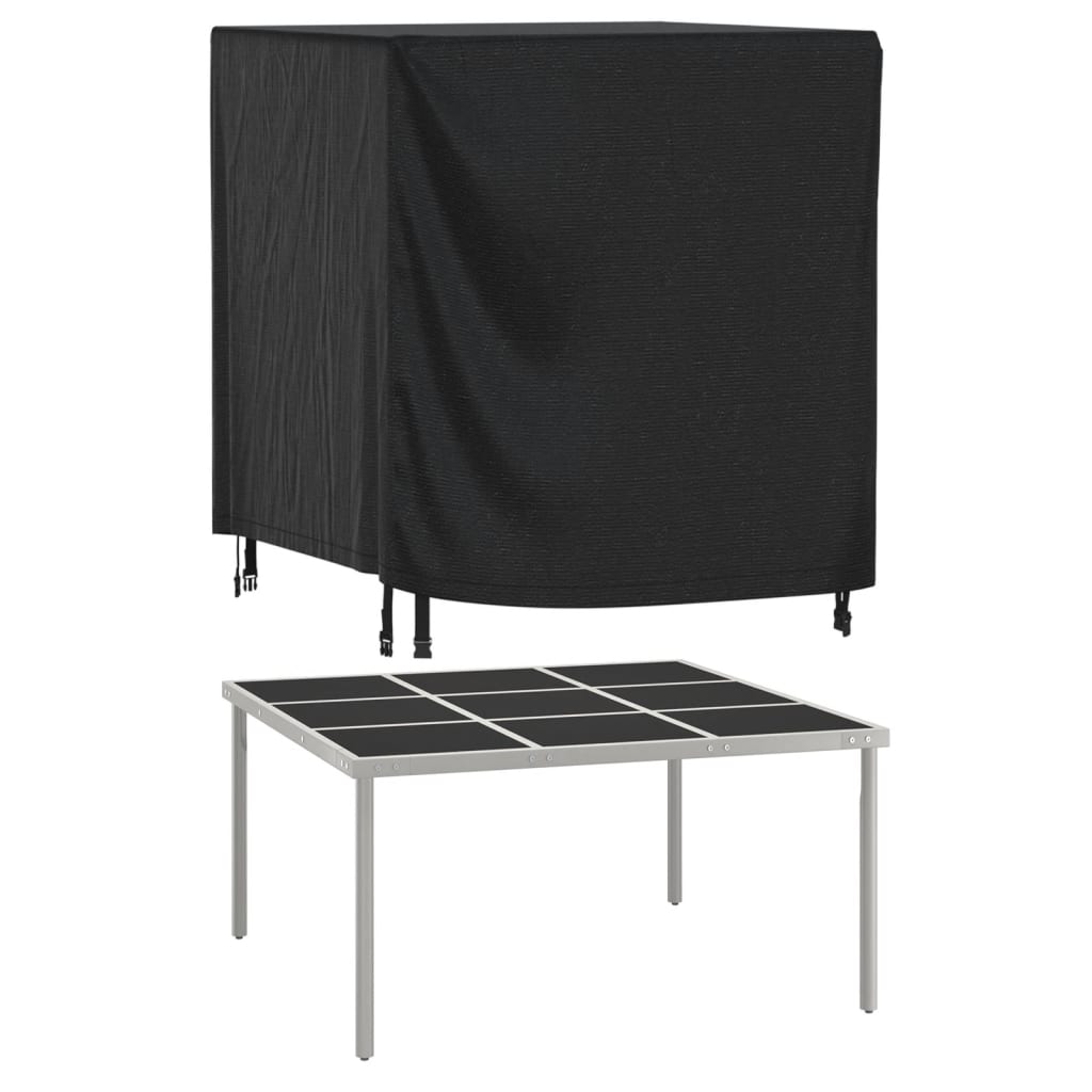 Huse mobilier grădină 2buc negru 116x100x120cm impermeabil 420D