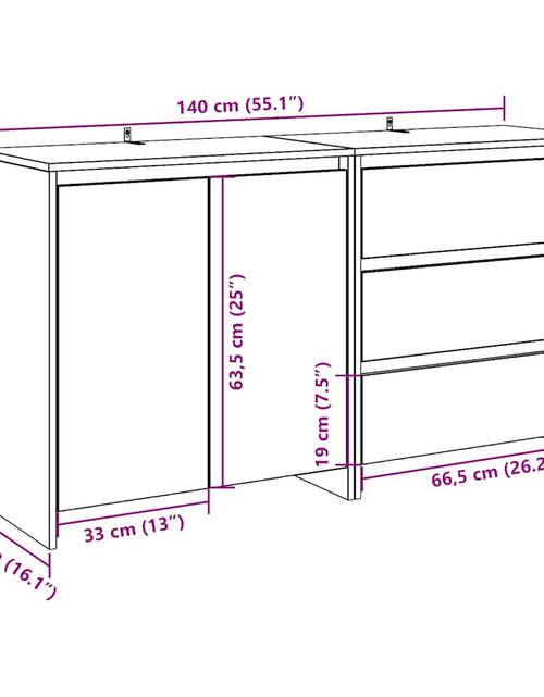 Загрузите изображение в средство просмотра галереи, Bufetă 2 piese Lemn vechi Lemn prelucrat
