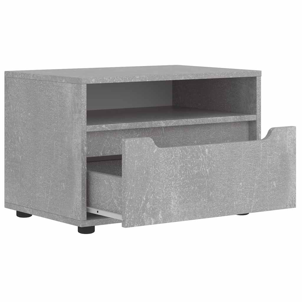 Dulap TV "VISNES" Beton Gri 60x40x38 cm Lemn prelucrat