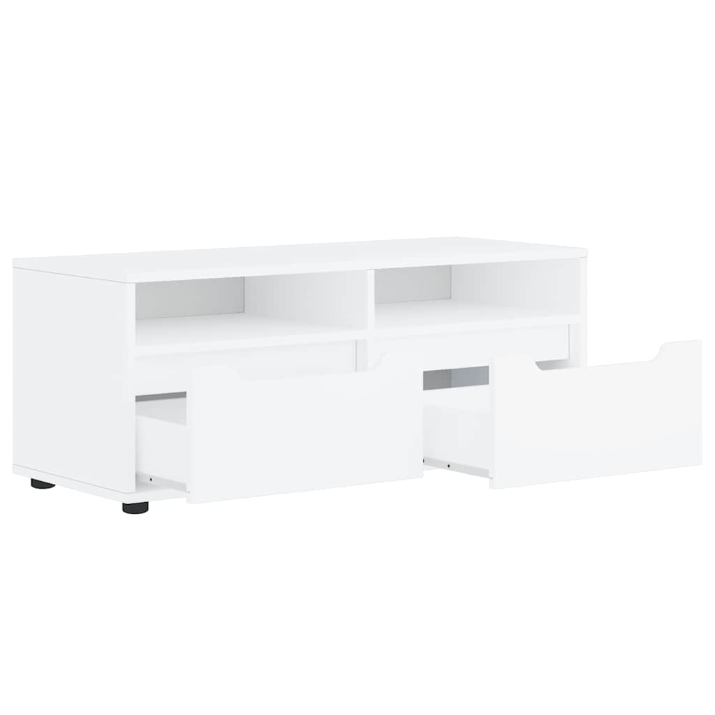 Dulap TV "VISNES" alb 100x40x38 cm lemn de prelucrare