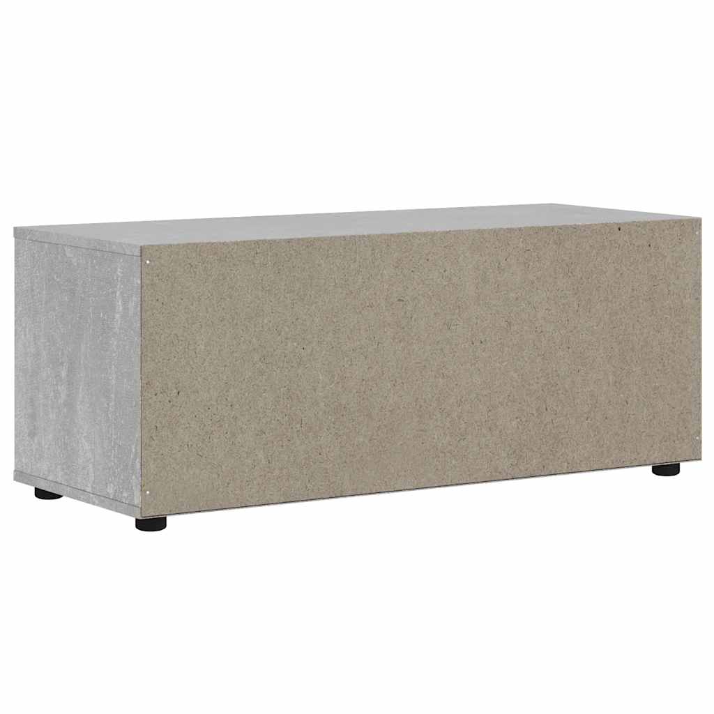 Dulap TV "VISNES" Beton Gri 100x40x38 cm Lemn prelucrat