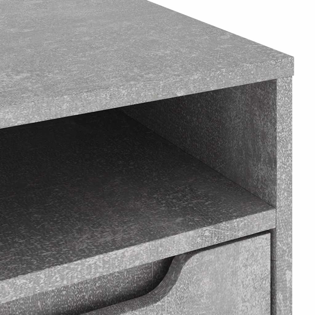 Dulap TV "VISNES" Beton Gri 100x40x38 cm Lemn prelucrat