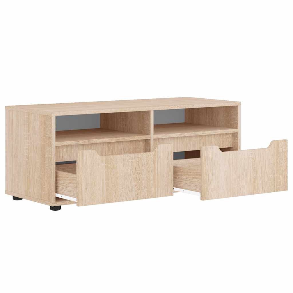 Dulap TV „VISNES” Stejar Sonoma 100x40x38 cm lemn prelucrat