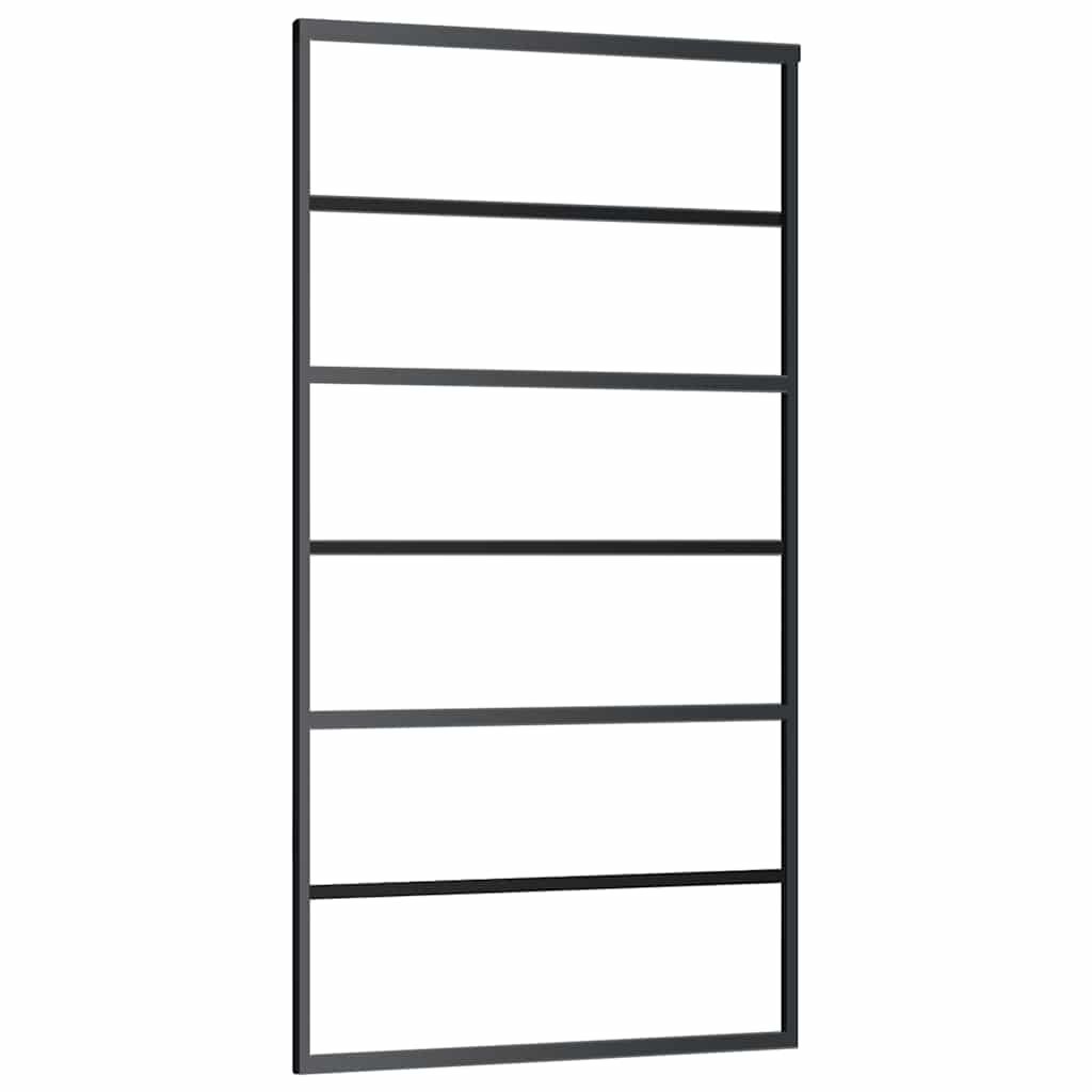 Ușă glisantă cu set feronerie 102x205 cm ESG sticlă și aluminiu