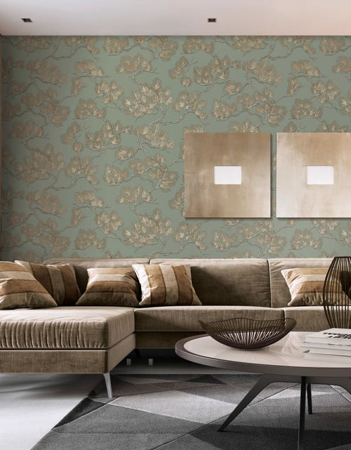 Încărcați imaginea în vizualizatorul Galerie, DUTCH WALLCOVERINGS Tapet, verde, model pin
