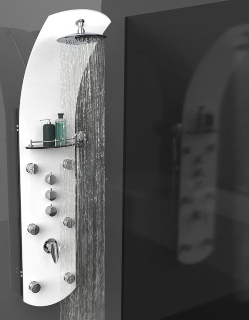 Încărcați imaginea în vizualizatorul Galerie, EISL Panou de duș cu baterie mixer KARIBIK, alb
