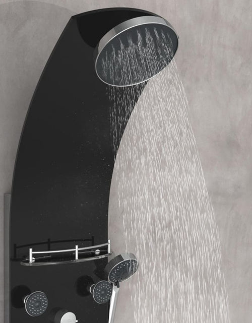 Încărcați imaginea în vizualizatorul Galerie, EISL Panou de duș cu baterie KARIBIK, negru - Lando
