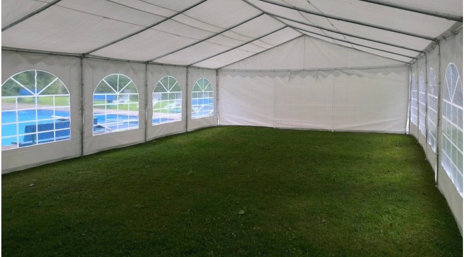 Cort Evenimente PVC alb, 6x12 m