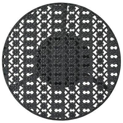 Masă de bistro, negru, 40 x 70 cm, metal - Lando