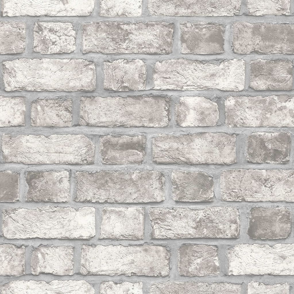Noordwand Tapet „Homestyle Brick Wall”, gri și alb murdar - Lando