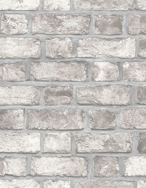 Загрузите изображение в средство просмотра галереи, Noordwand Tapet „Homestyle Brick Wall”, gri și alb murdar - Lando
